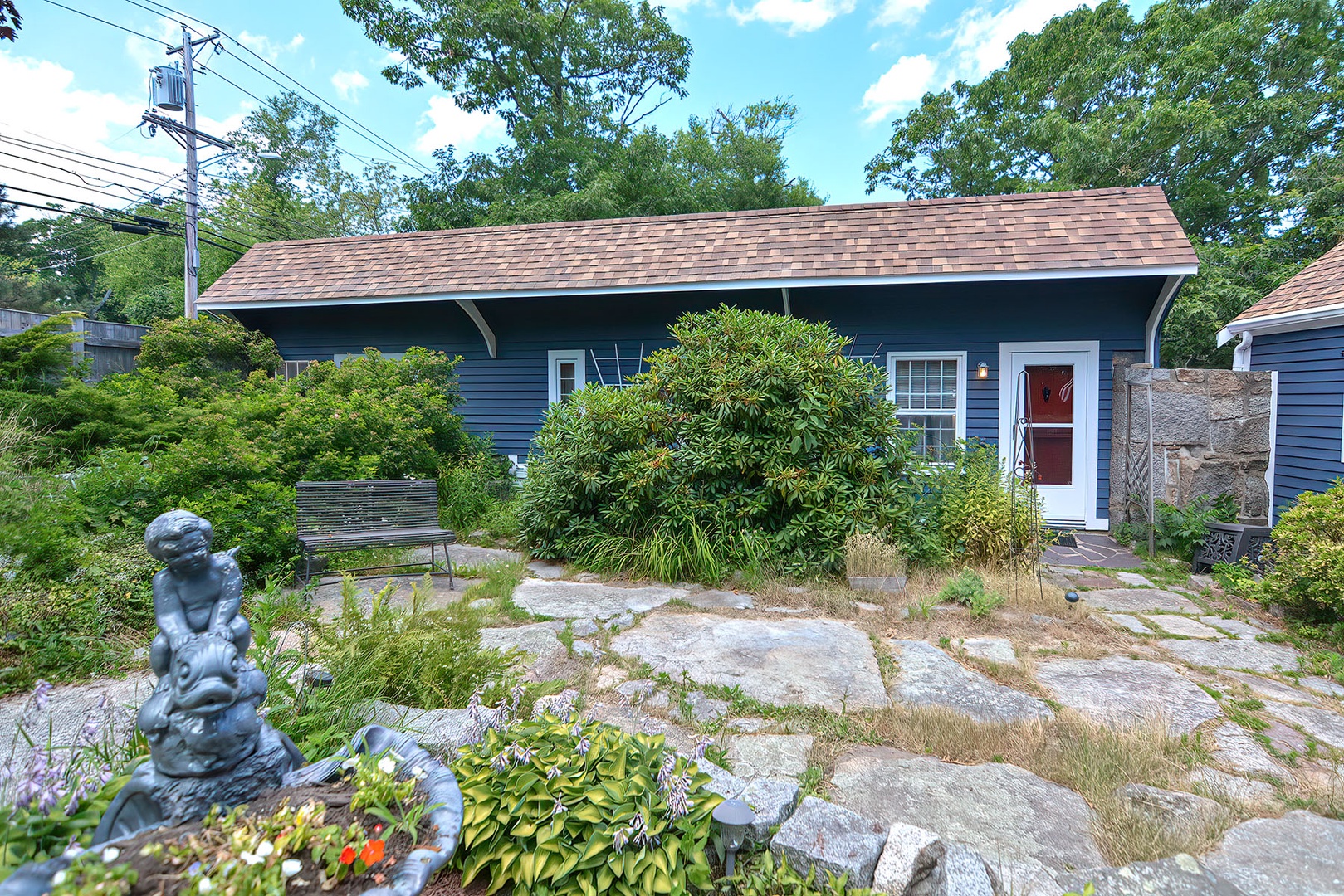 The front of the cottage from the shared courtyard.