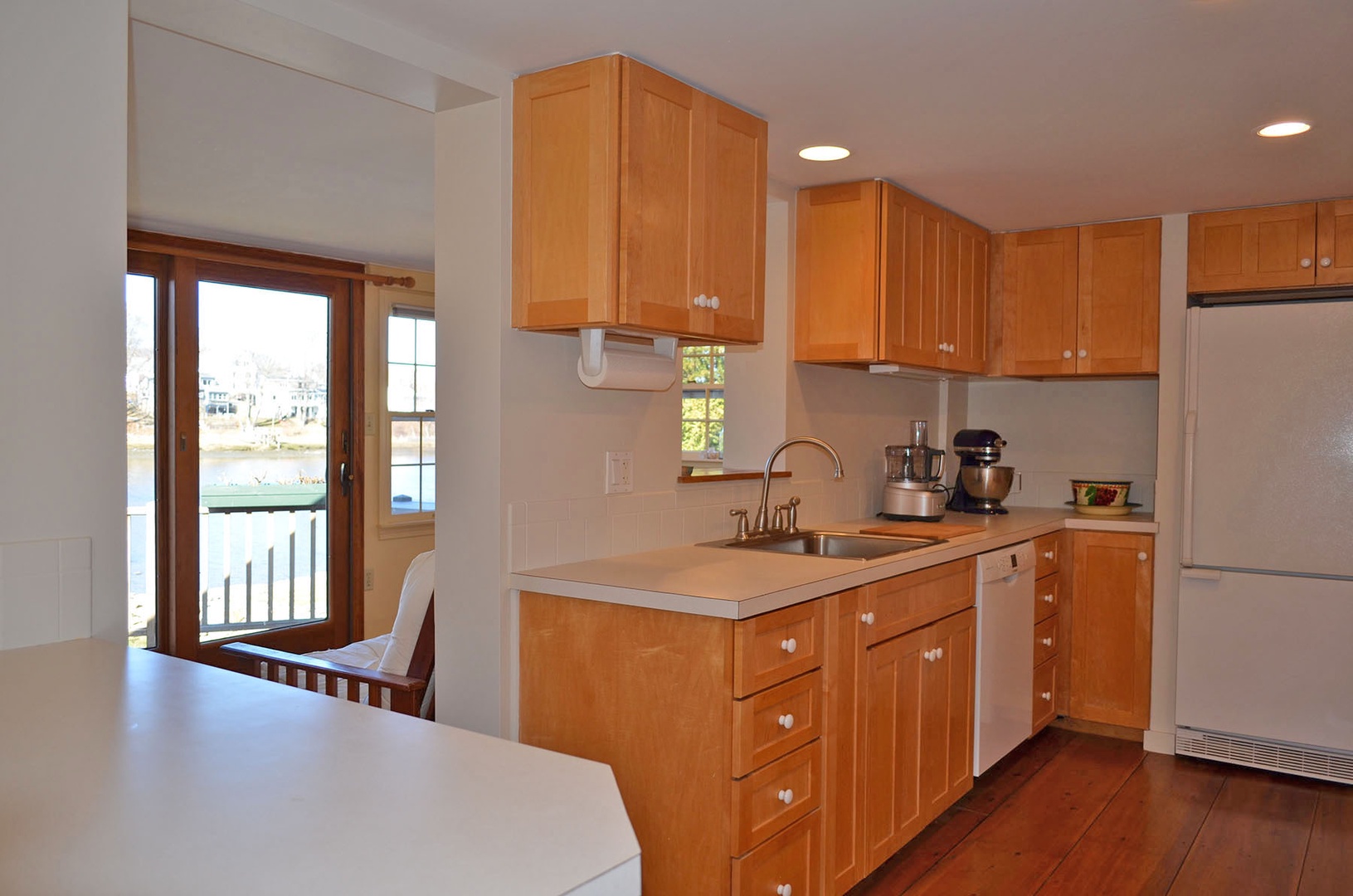 The Kitchen has ample storage and counter space.