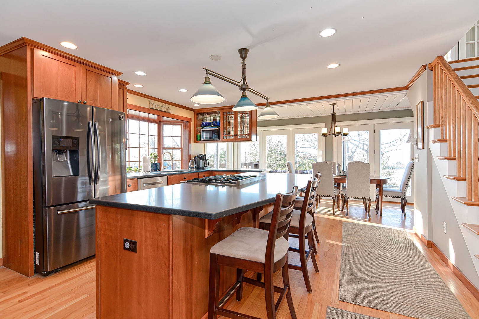 Eat-in kitchen.
