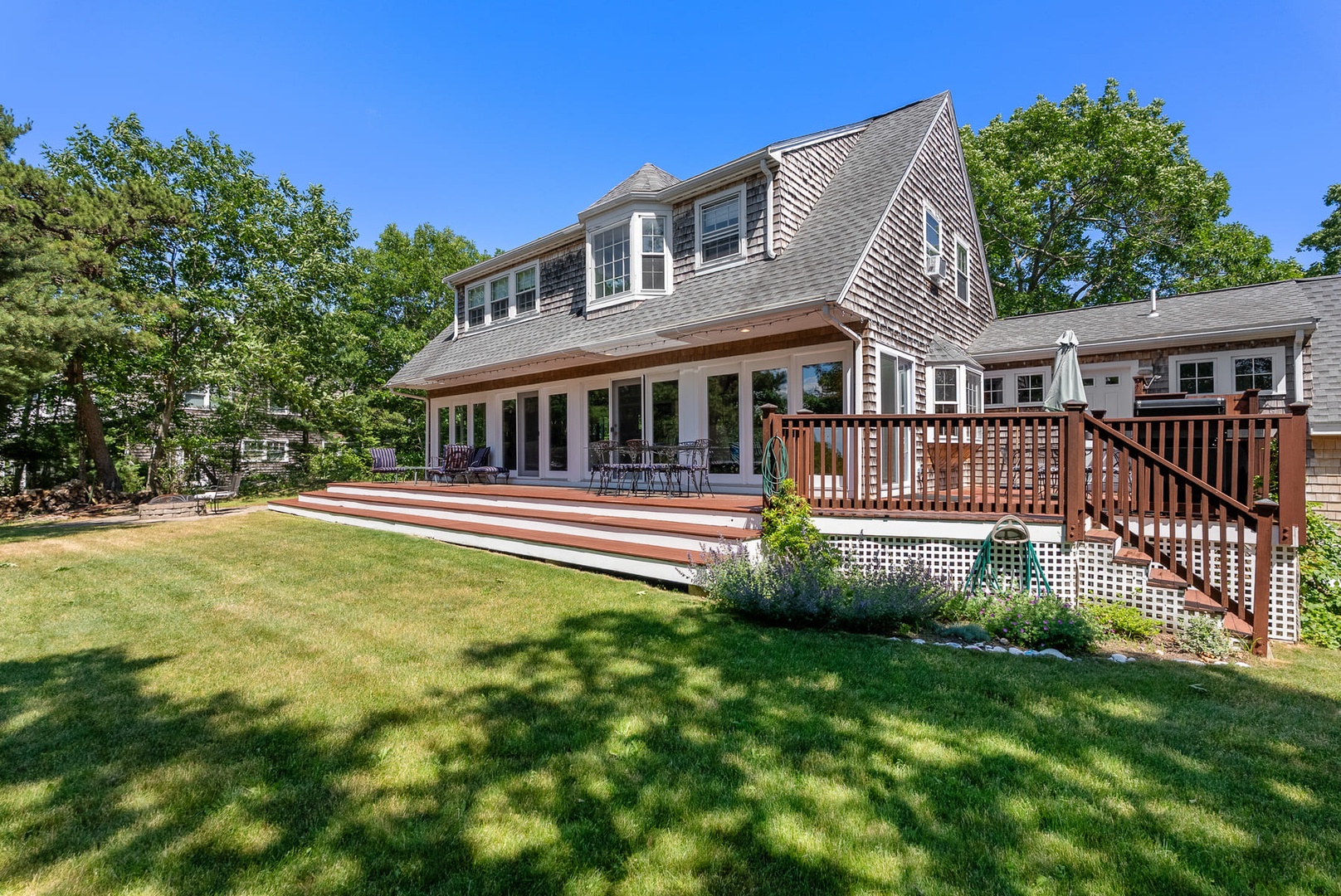 Spacious and peaceful back of the house.