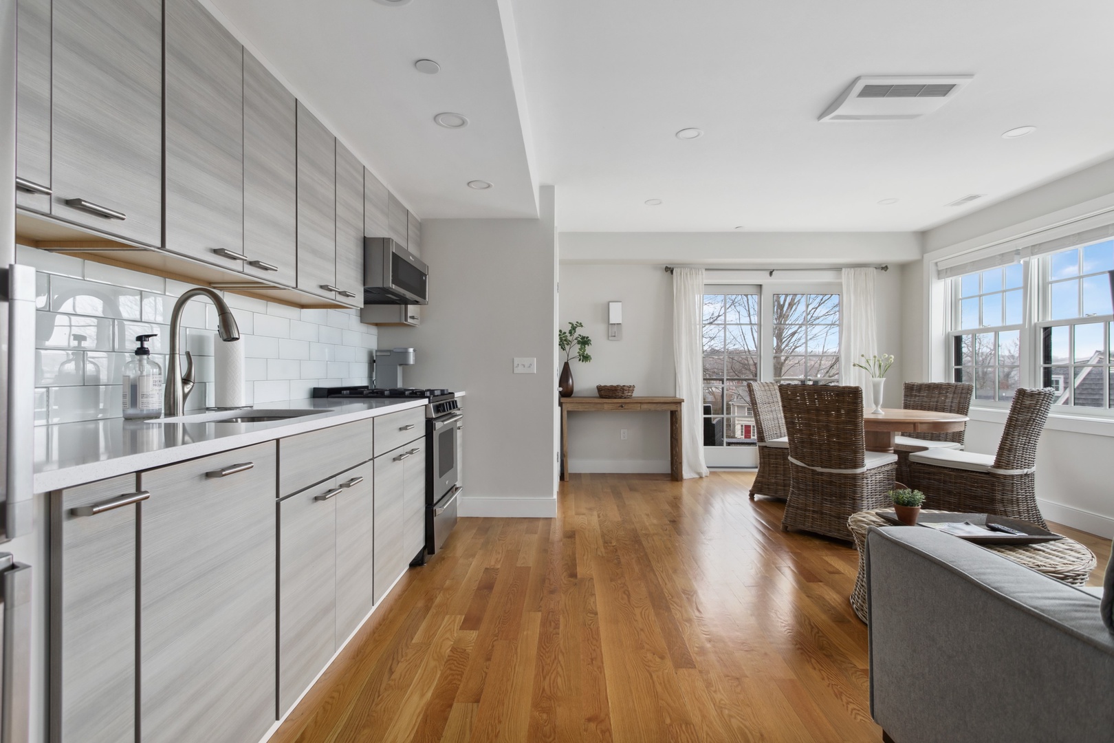 Open plan kitchen
