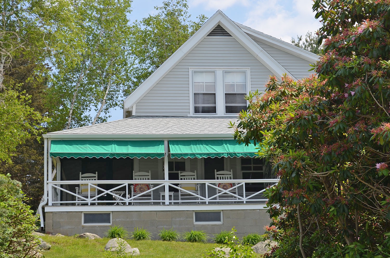 Rear exterior of the home.