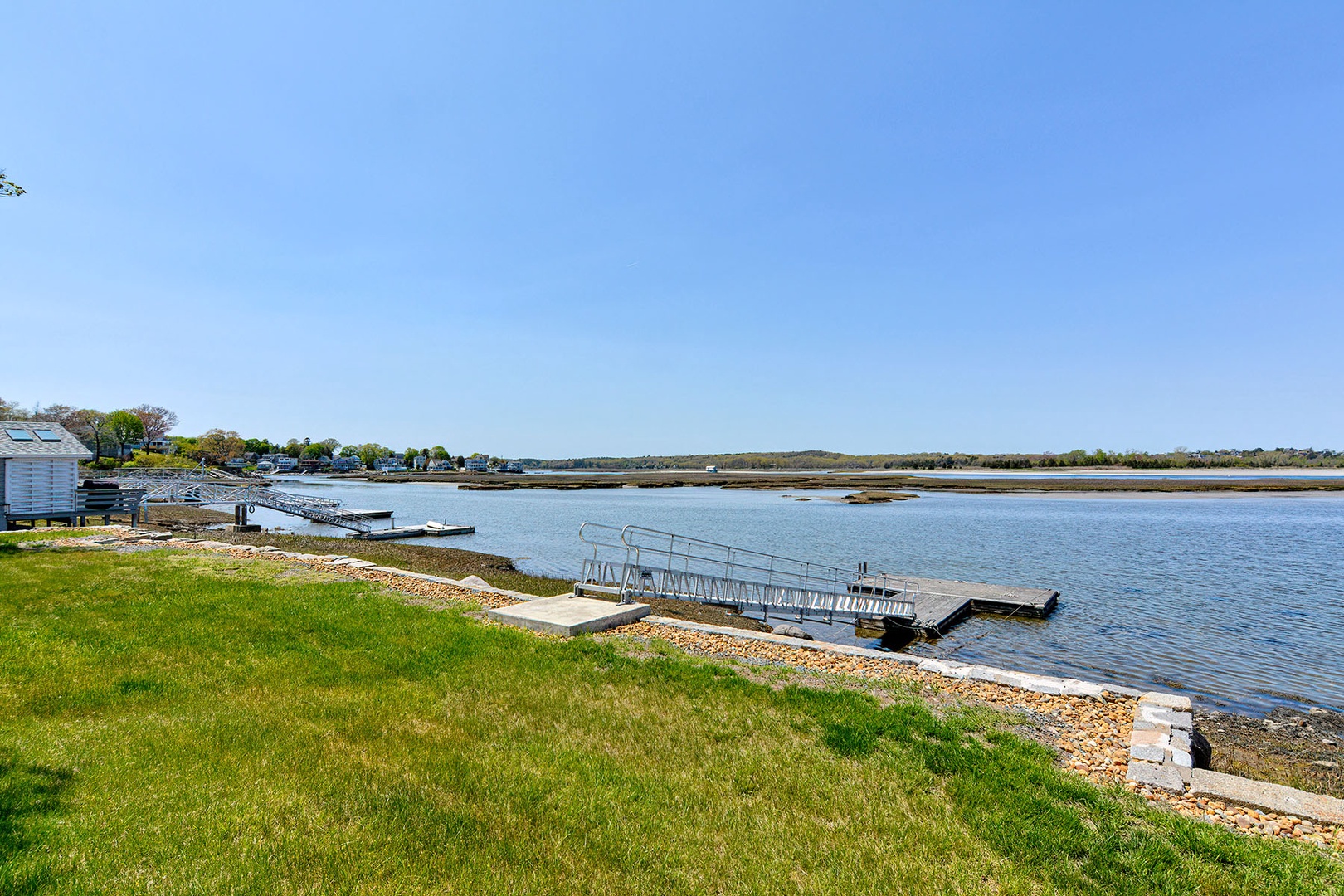 Swim, kayak, or row from the tidal dock.