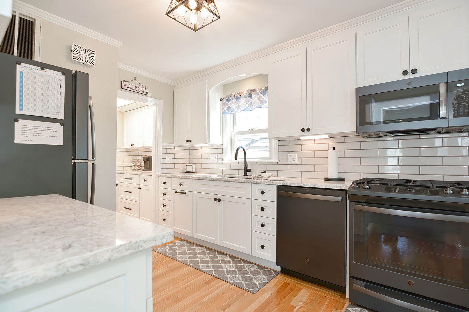 Fully equipped kitchen and ample storage and drawer space.