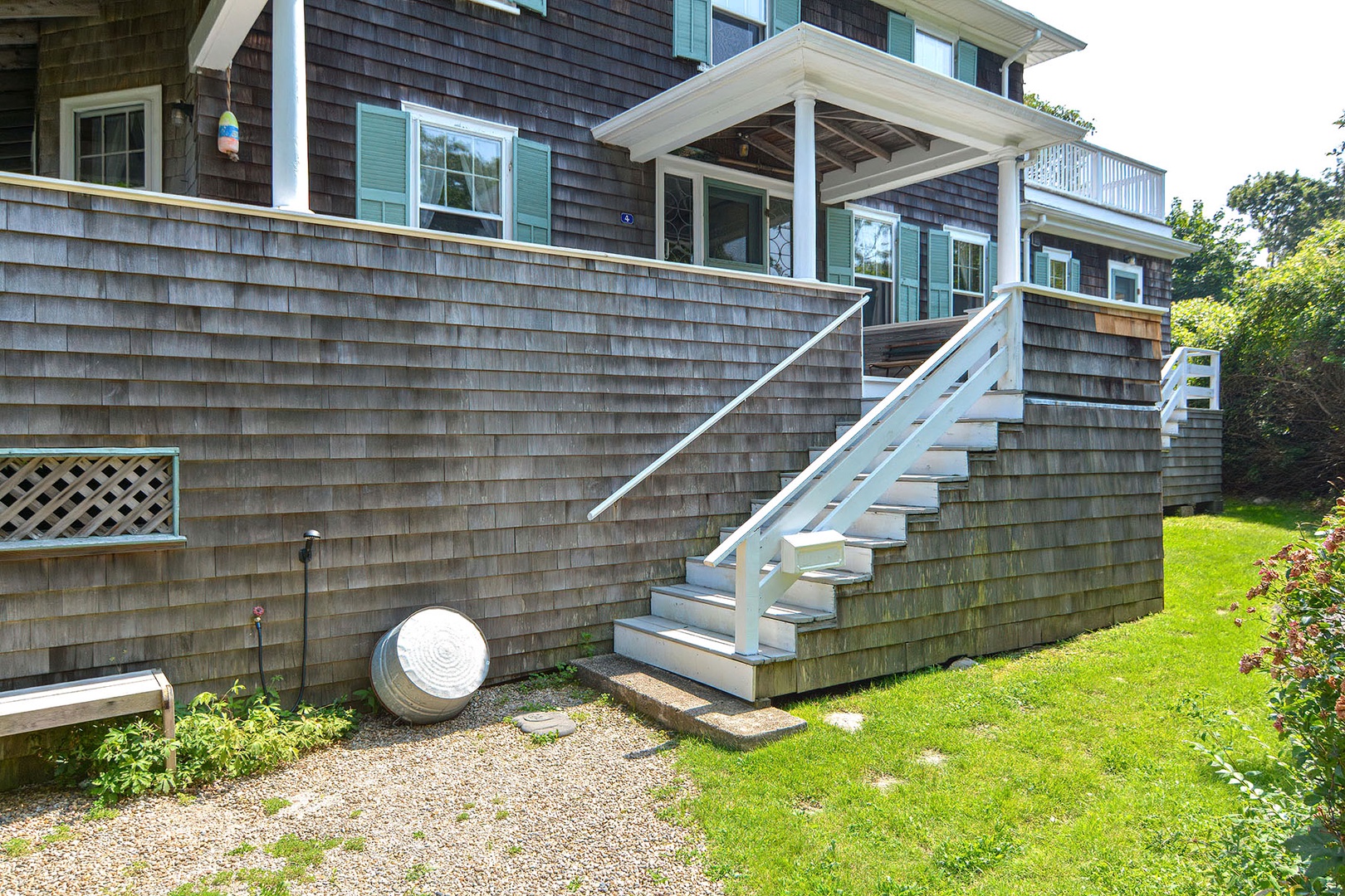Staircase to the front door.