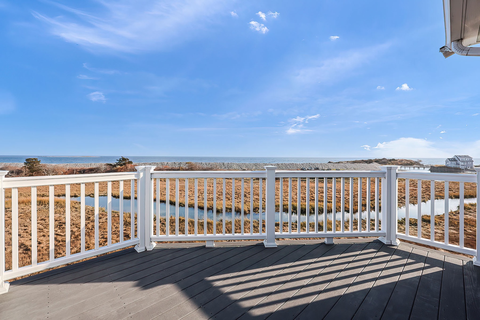 Deck off primary bedroom.