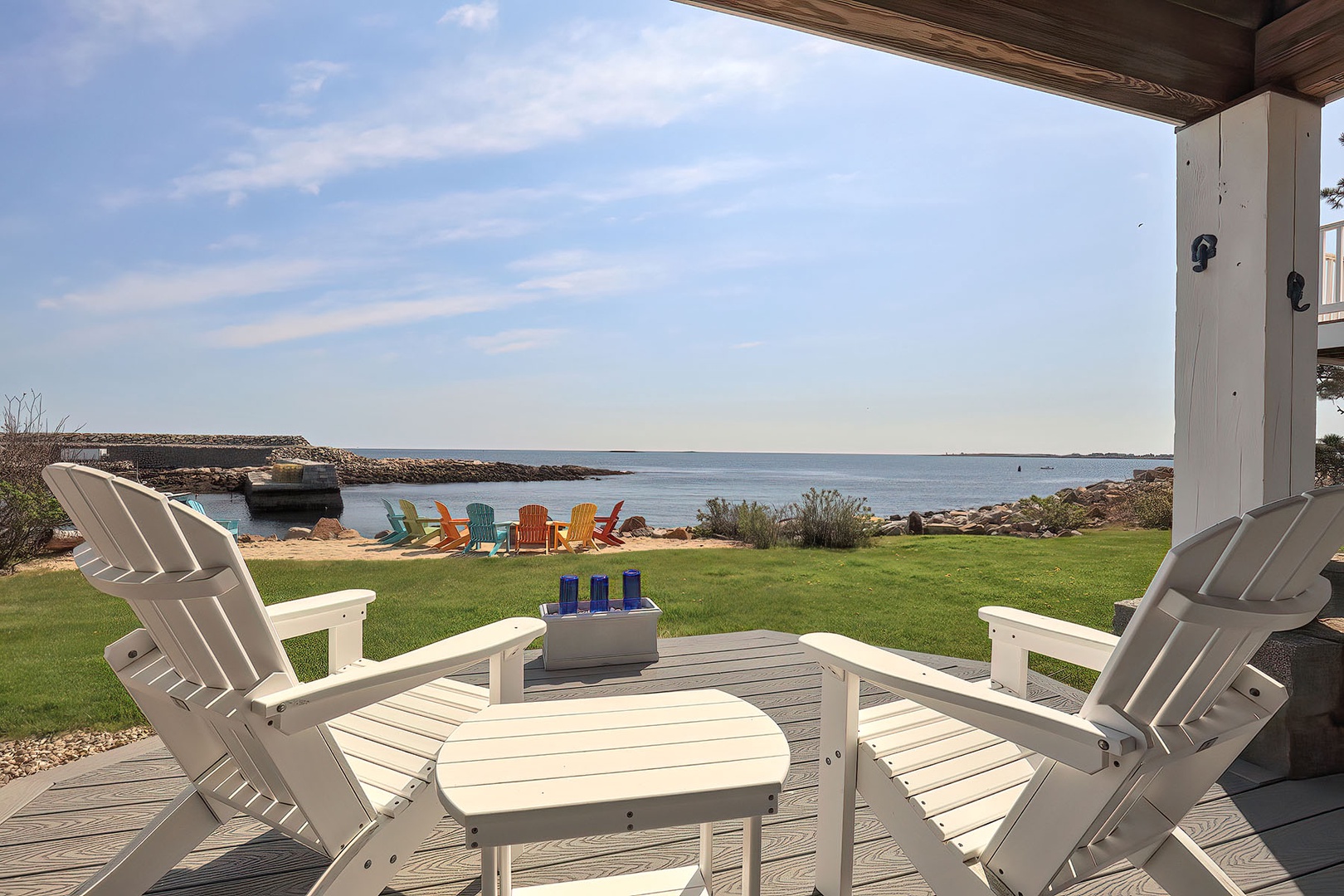 View from the garden-level deck.