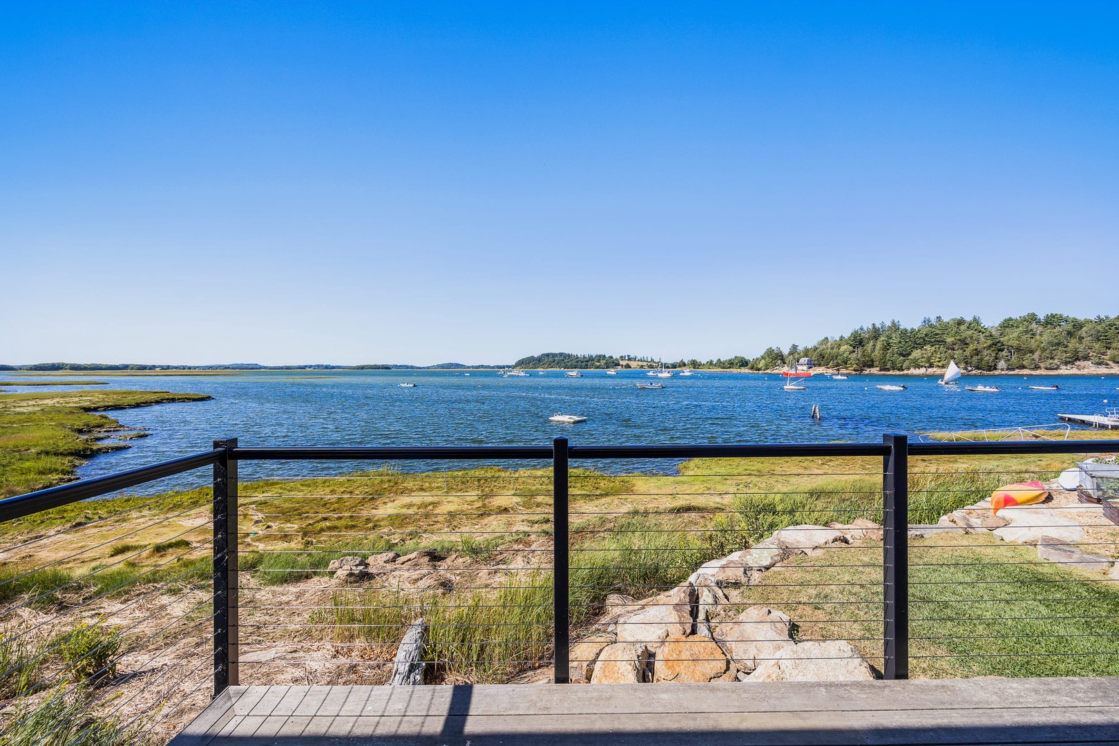 Stunning water views from the upper deck.