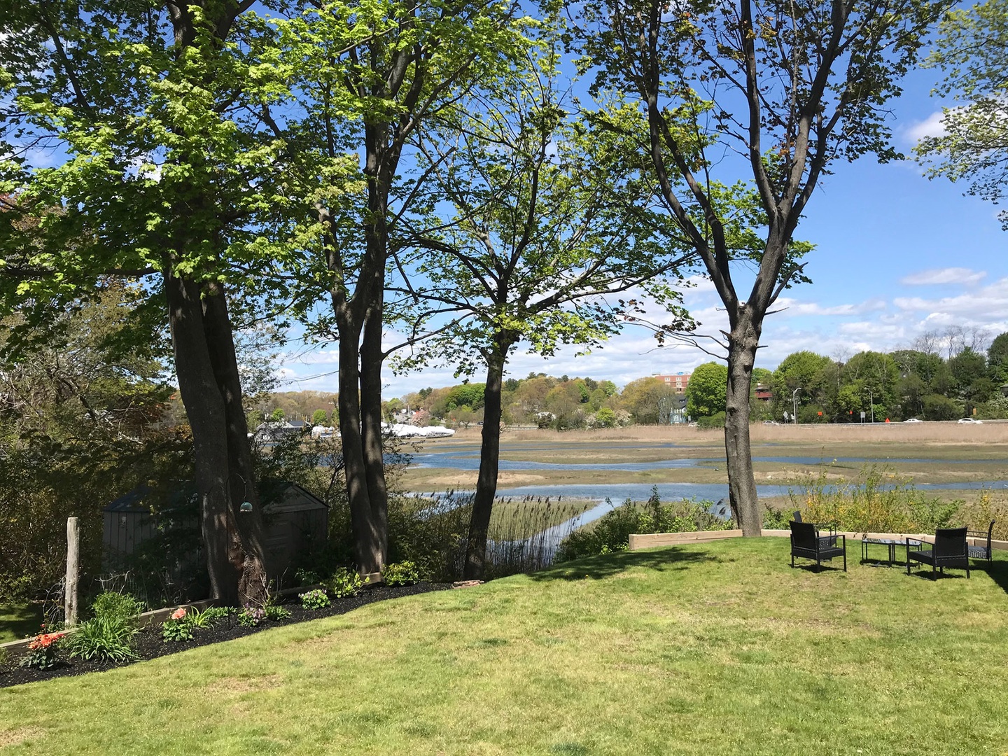 Soak up the sun and river view.