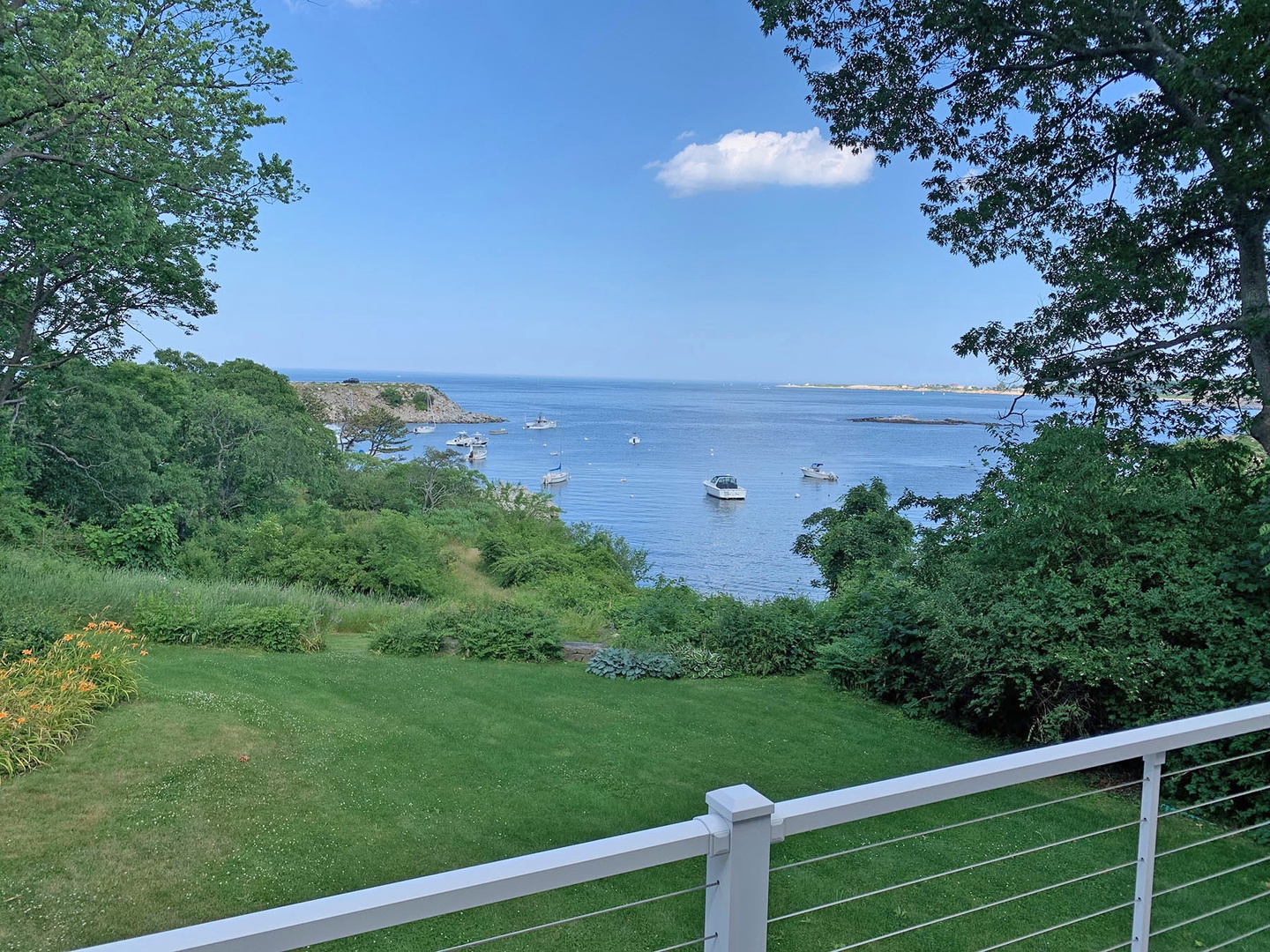 Beautiful ocean views from our vacation rental Sandy Bay.