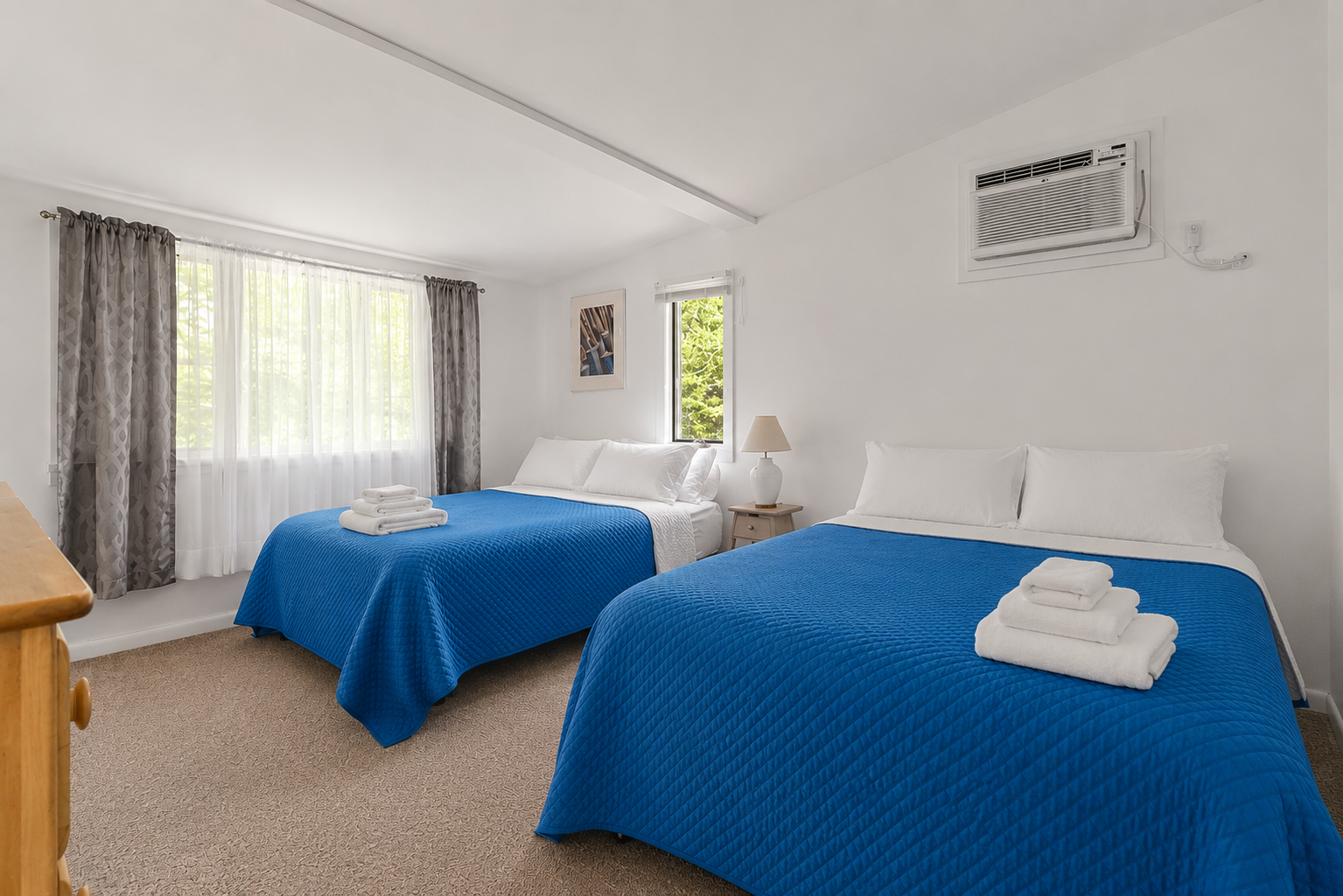 Bedroom Two: two full beds.