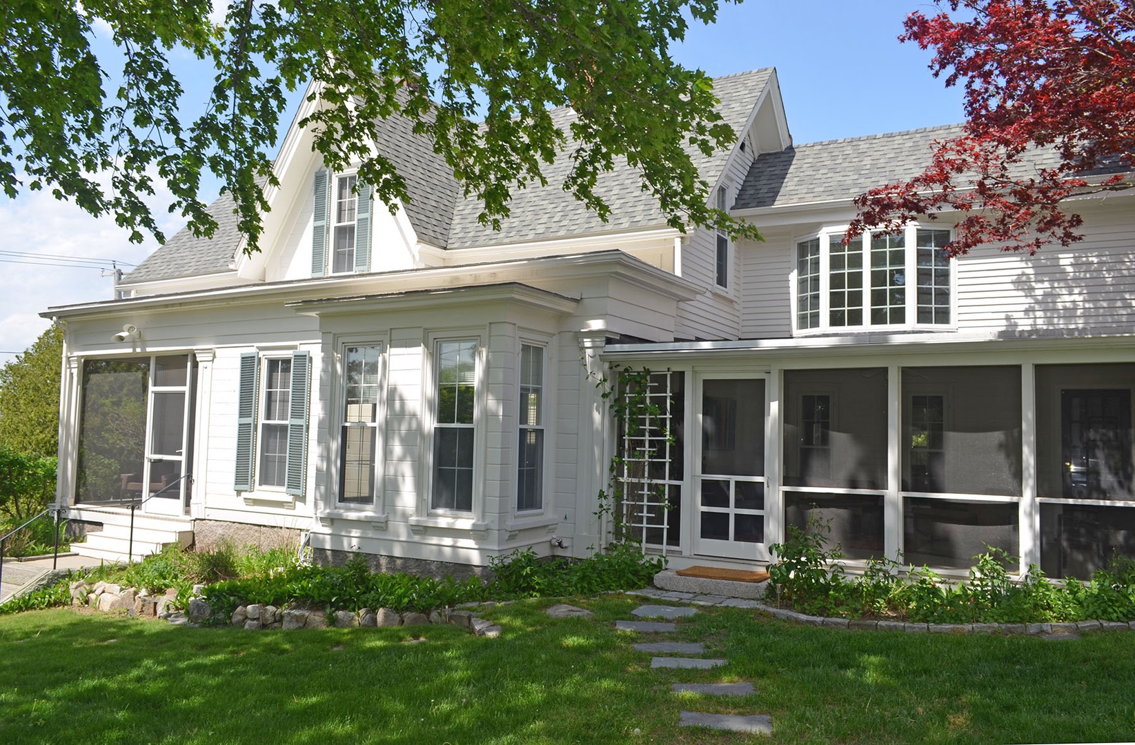 Enter through the large screened porch.