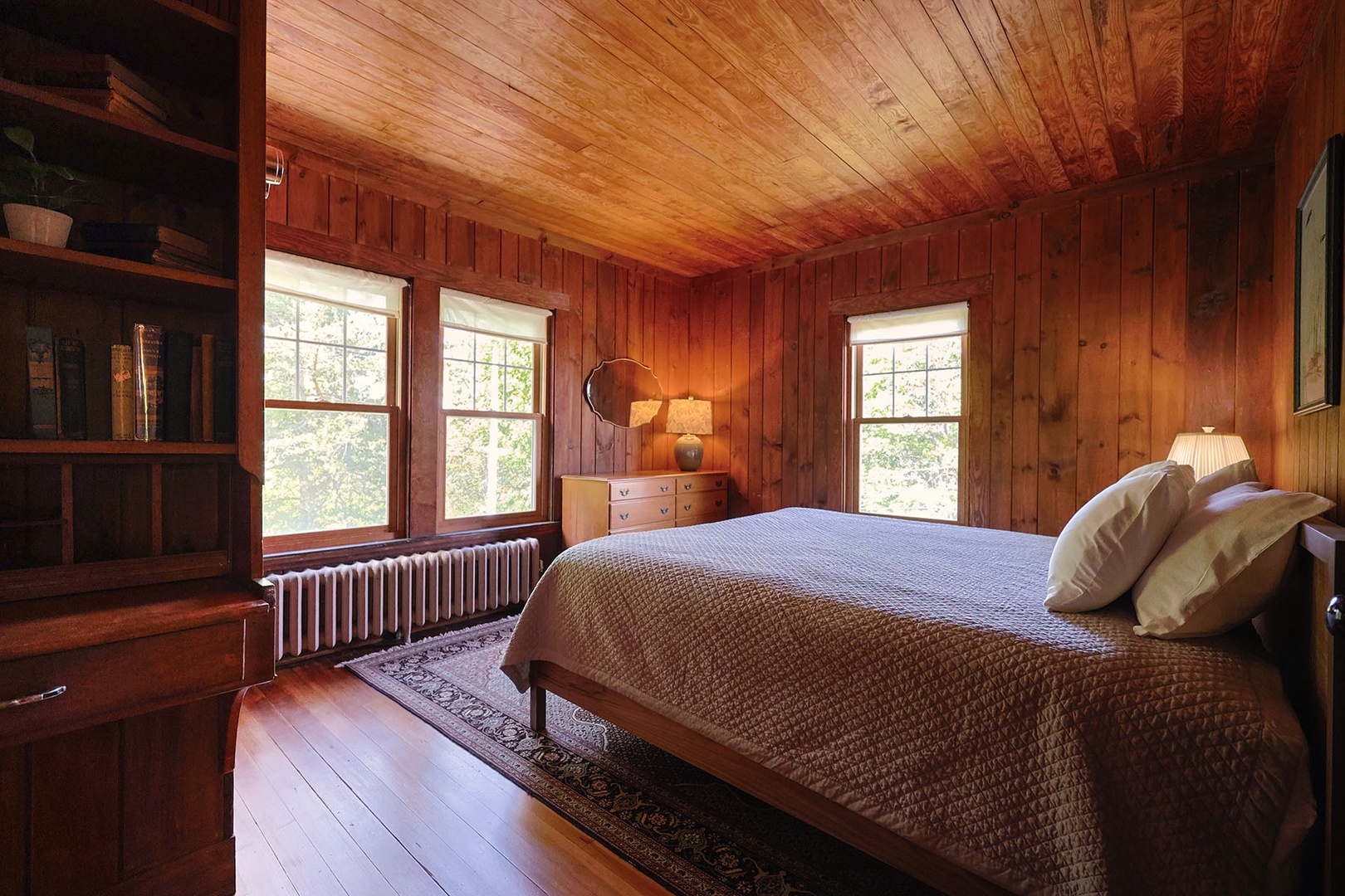 King Bedroom with scenic view of the River