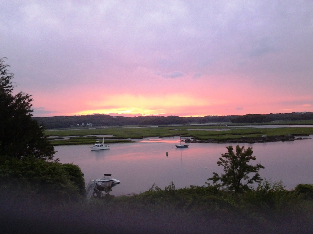 Annisquam River At Sunset as seen from Porch