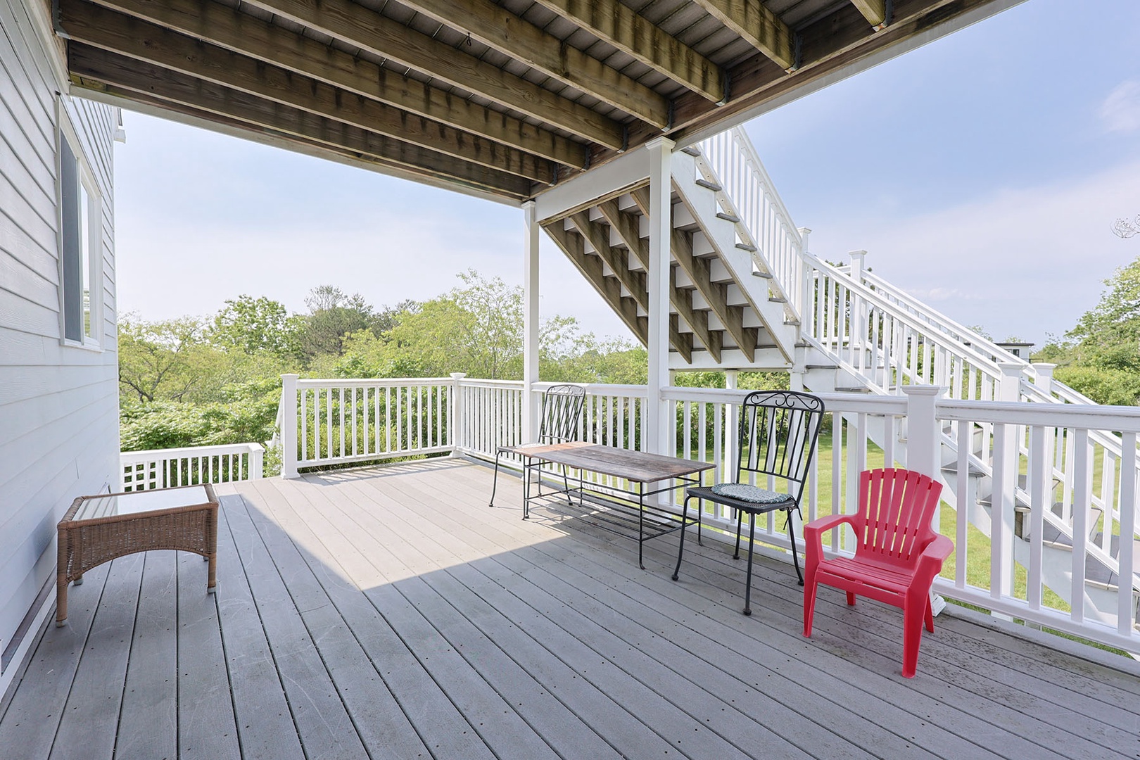 The deck outside the games room.