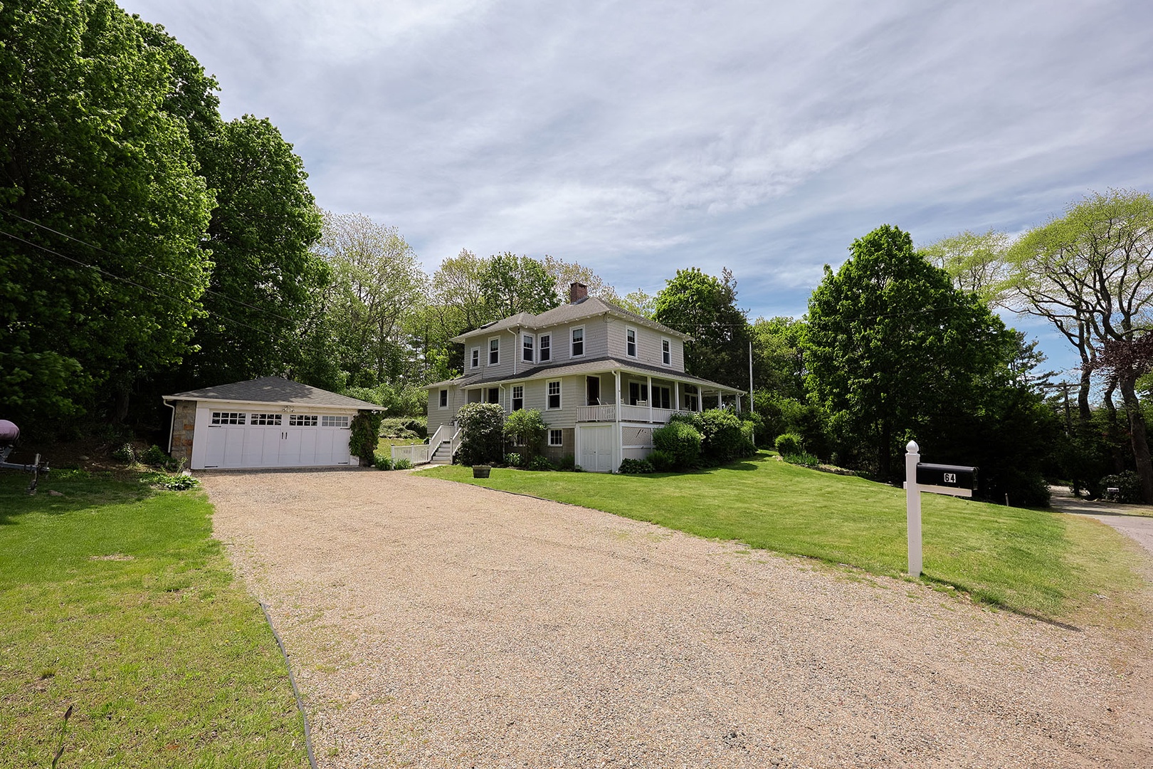 Driveway and House