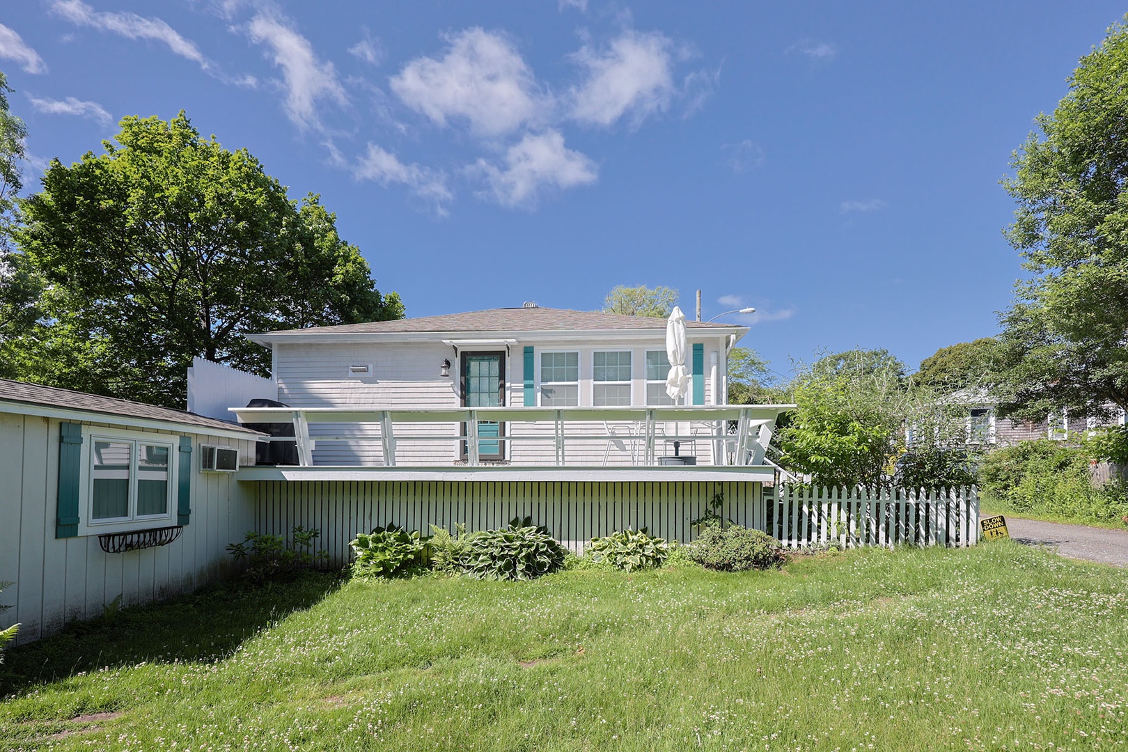 Back view of the house