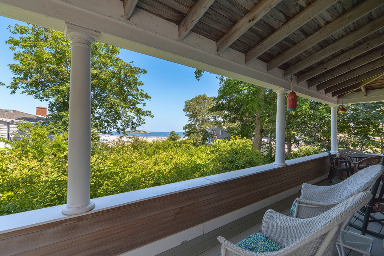 Take a peek from the porch to Good Harbor Beach.