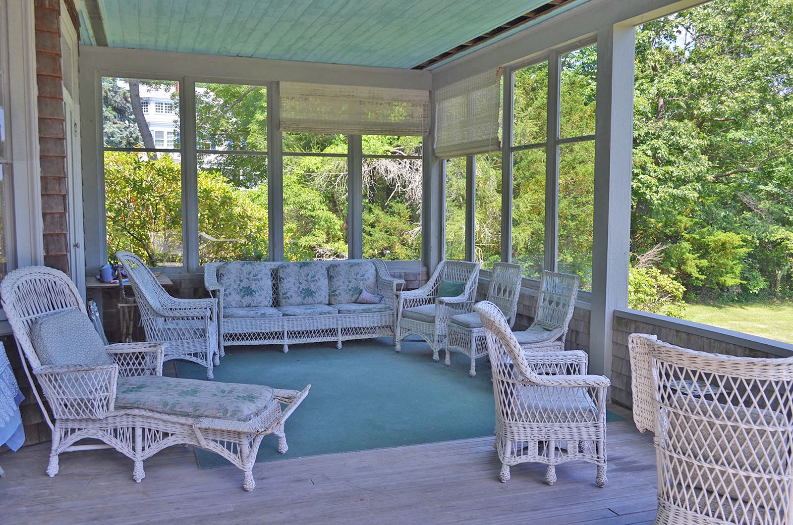 Enjoy a cool breeze from the shade of the generous back porch.