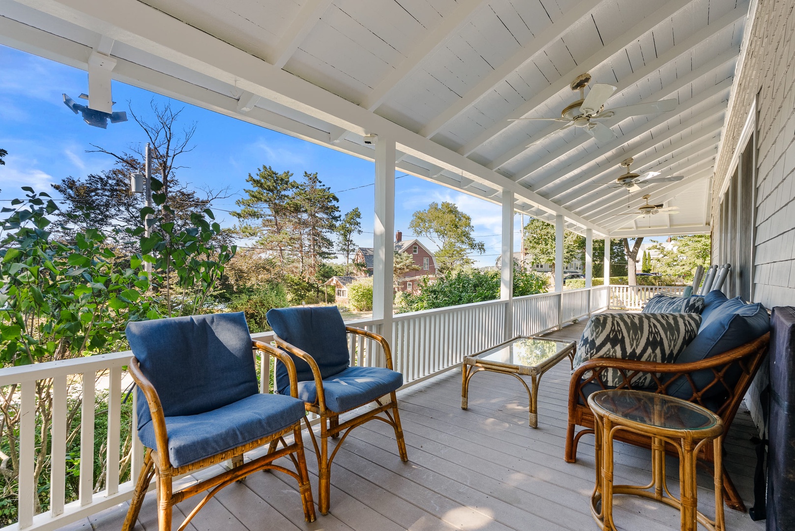 Front deck overlooking the Annisquam River
