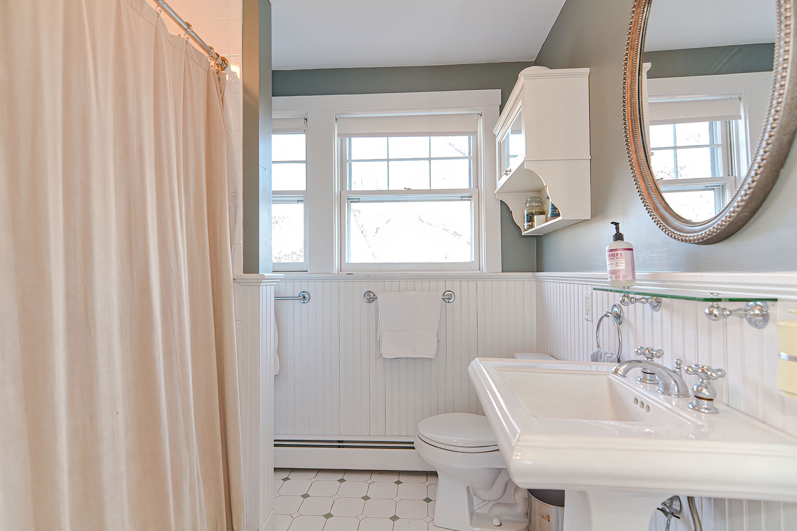 Full bath with shower.