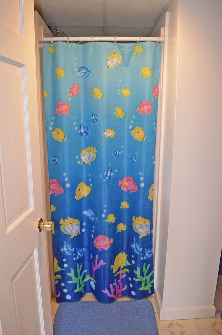 Bathroom shower.