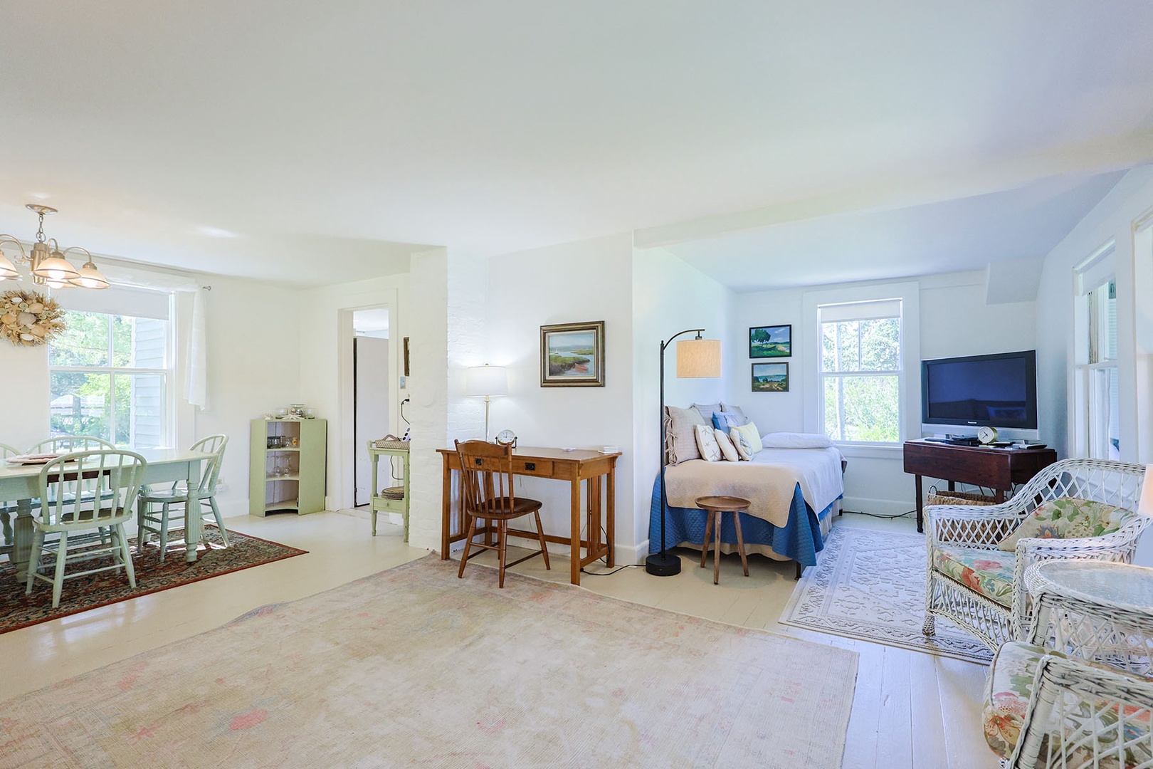 Open-plan living & dining room.