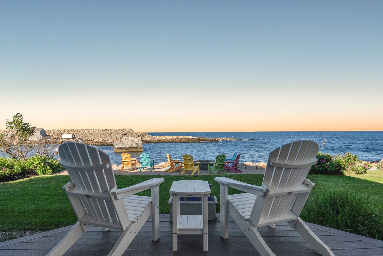 View from the garden-level deck.