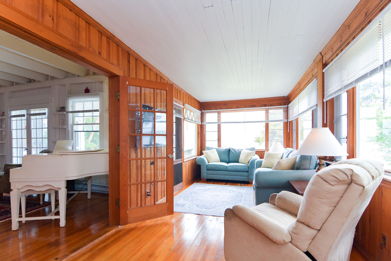 The den is bright, open, and inviting.
