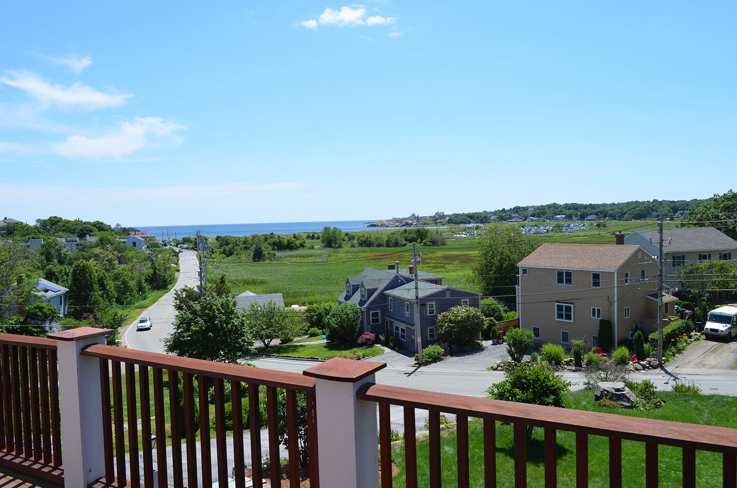 Good harbor beach is just a short distance away