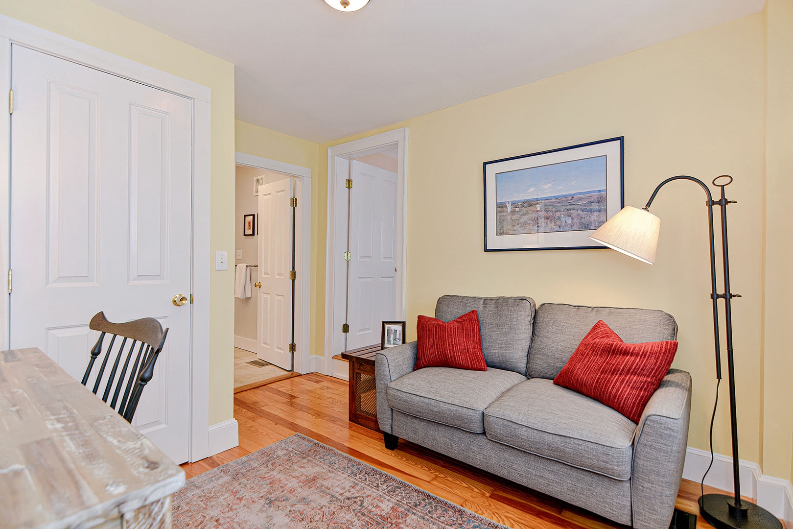 Be comfortable while waiting outside the bedroom.
