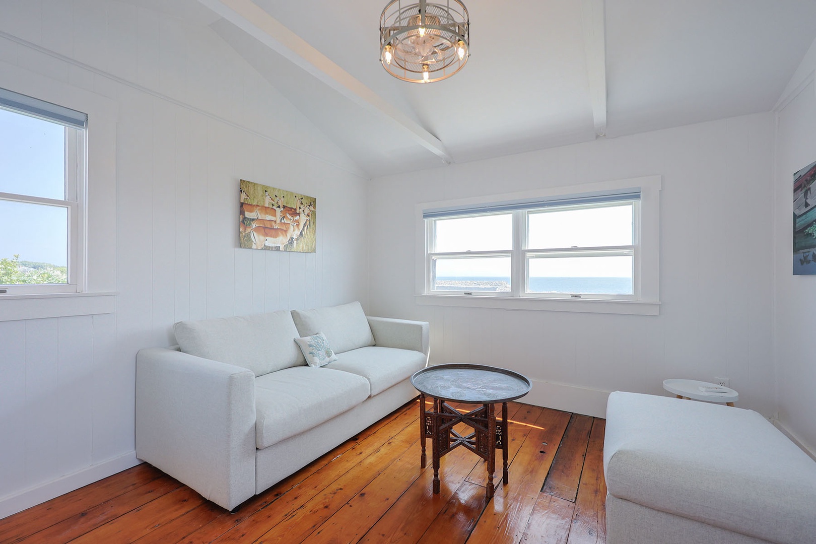 Bedroom 3 with a queen size pull-out sofa and ocean views.