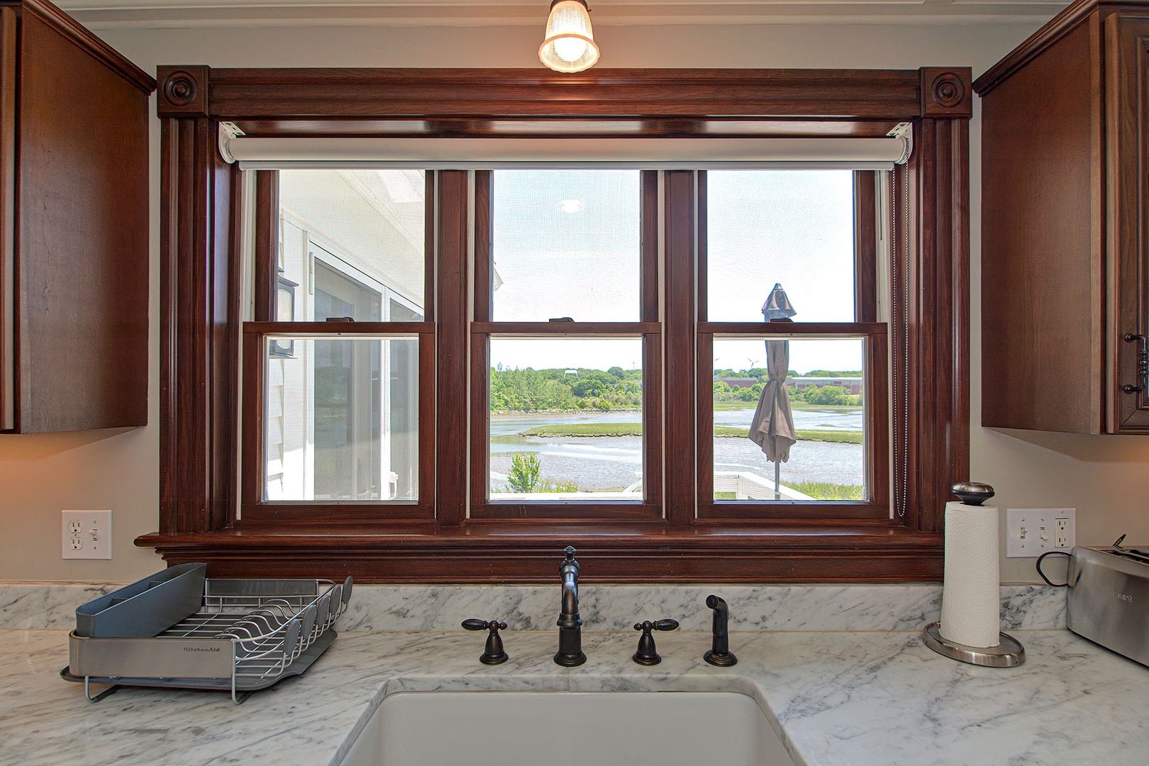 Pond views from the sink