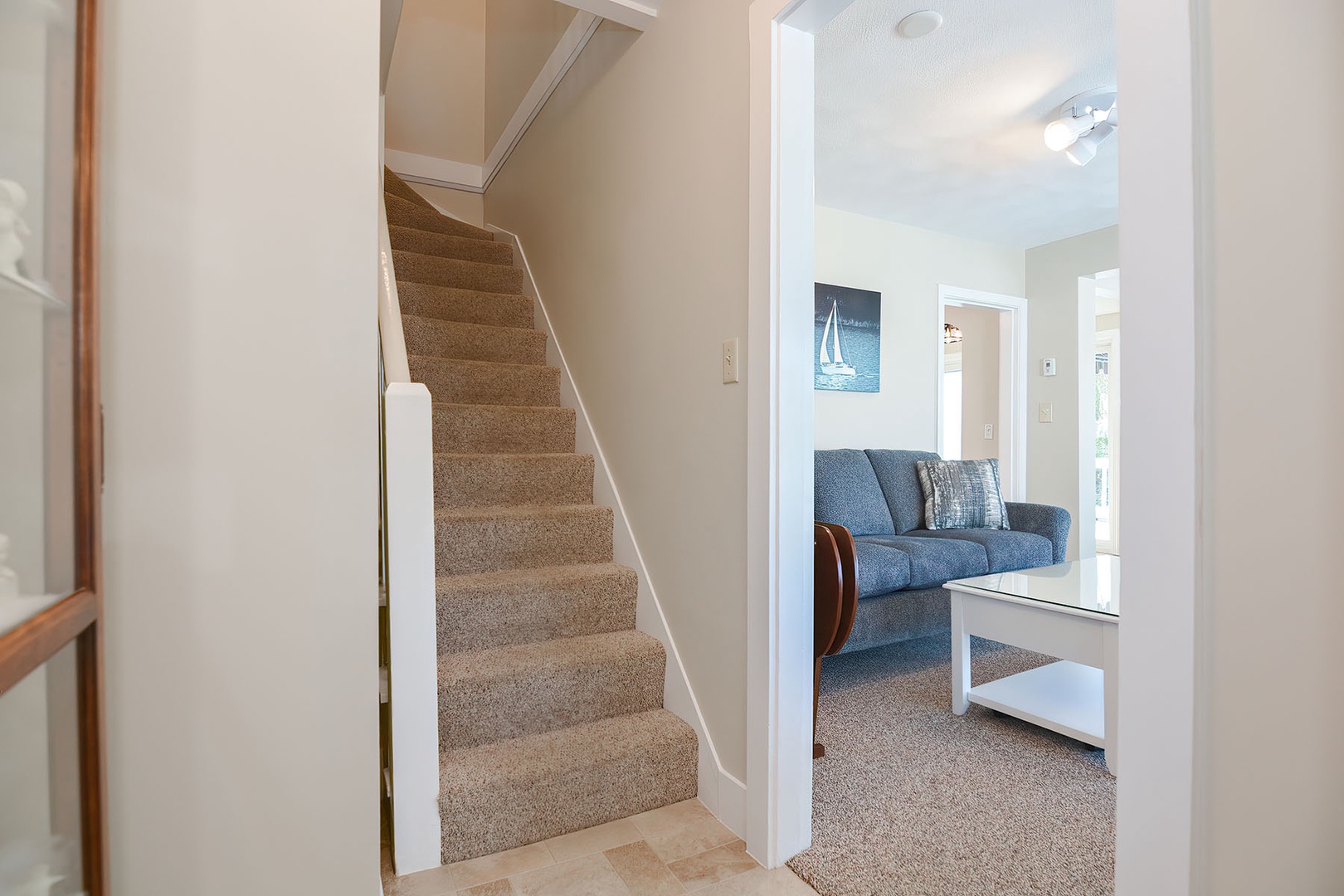 Stairs leading to the second floor.