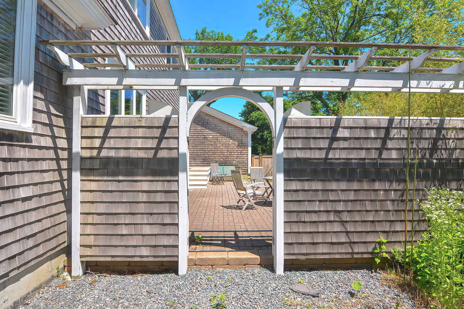 View into the patio area.