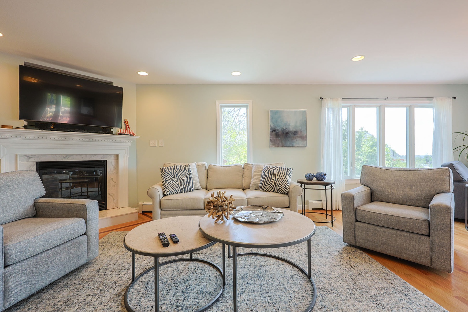Living Room comes with a gas fireplace