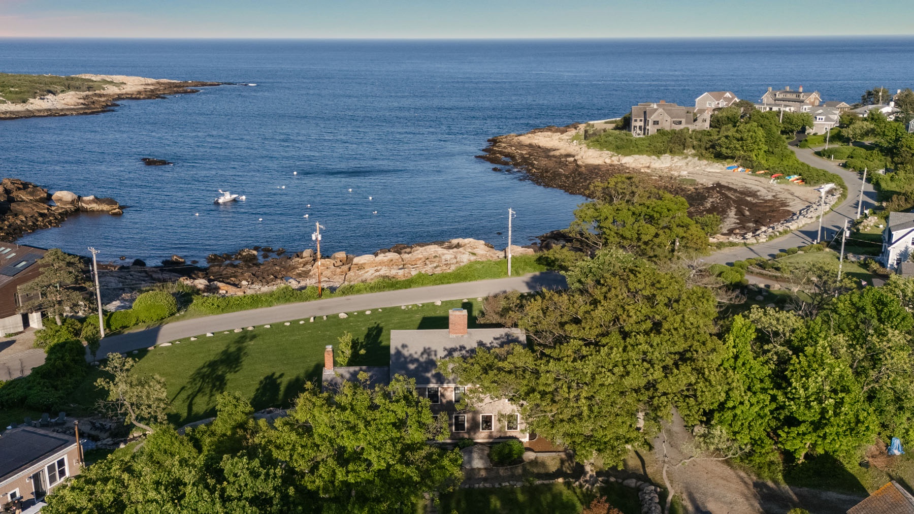 Another aerial view of the house.