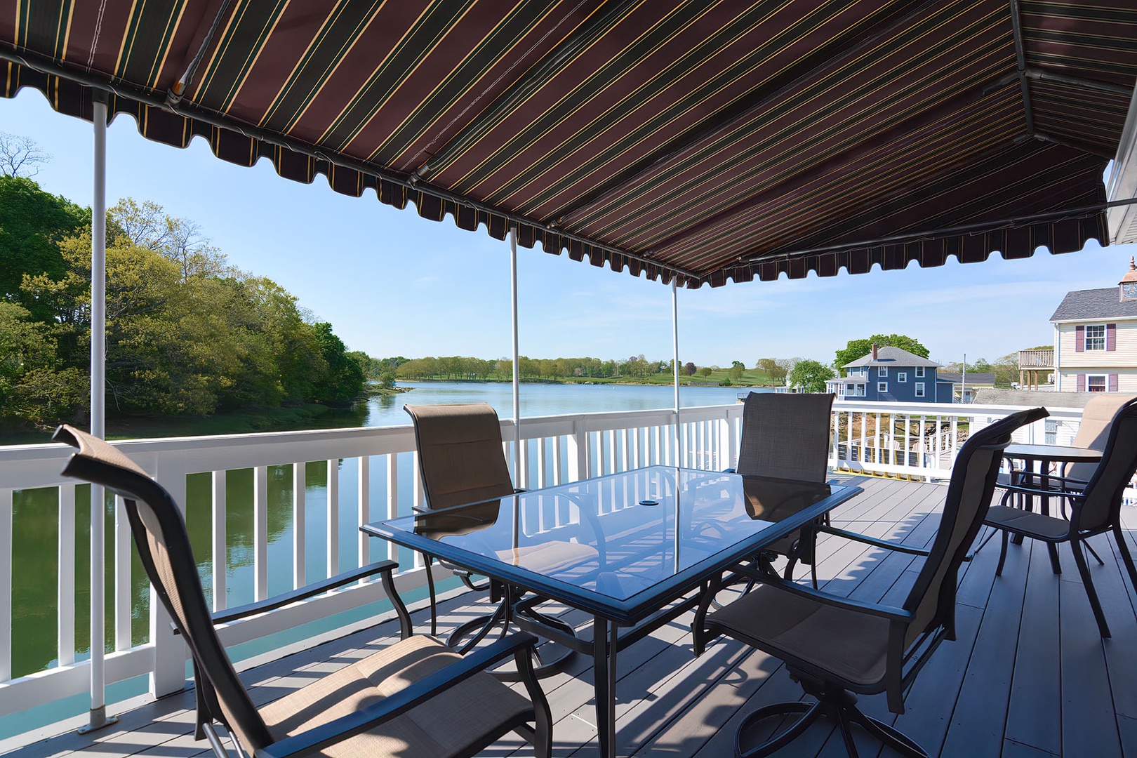 Sipping sweet tea on the porch, where the river views are always delightful