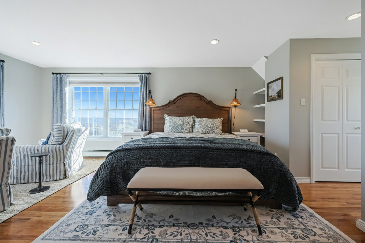 Ocean views from the primary suite.