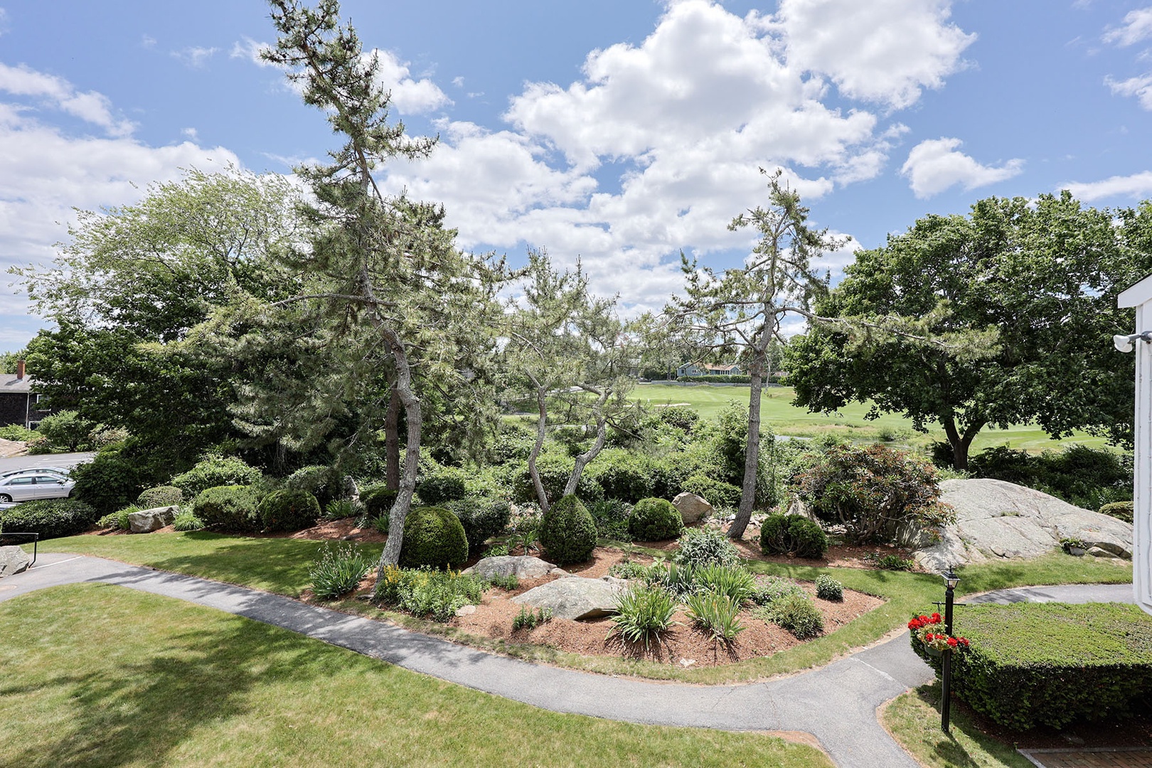 Scenic views of the Bass Rocks Golf Club from the house.