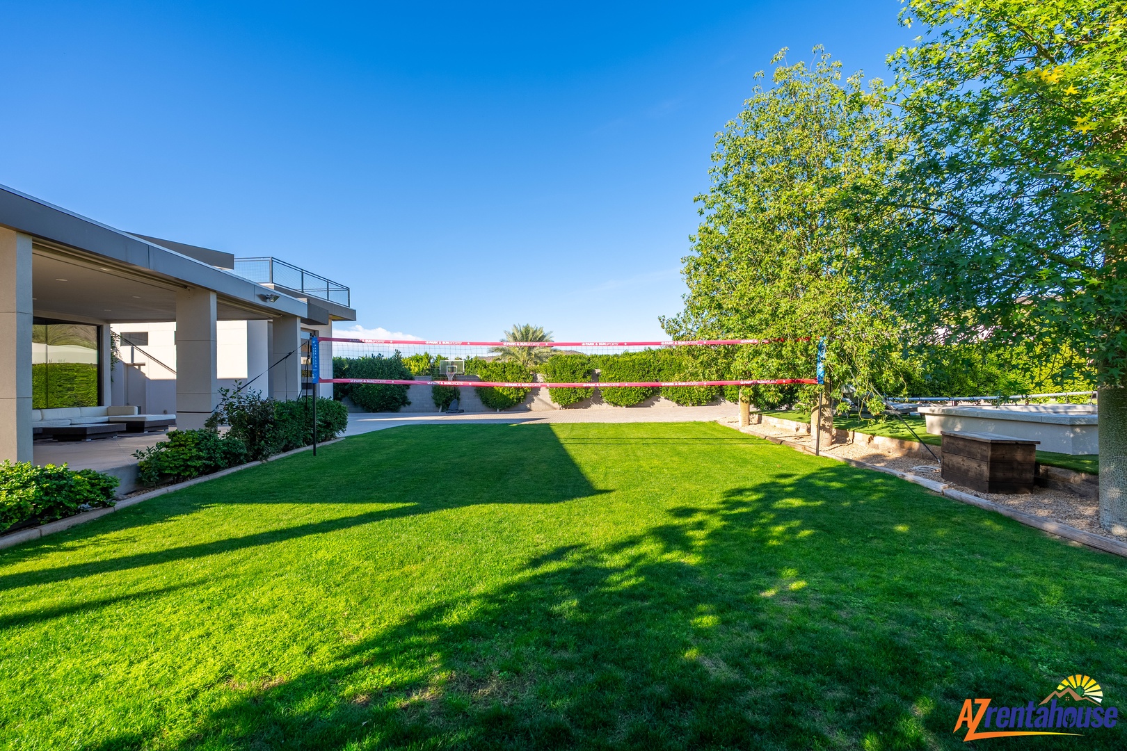 Step onto your private lawn where morning coffee tastes better under the shade of mature trees, with plenty of space for games or quiet moments.