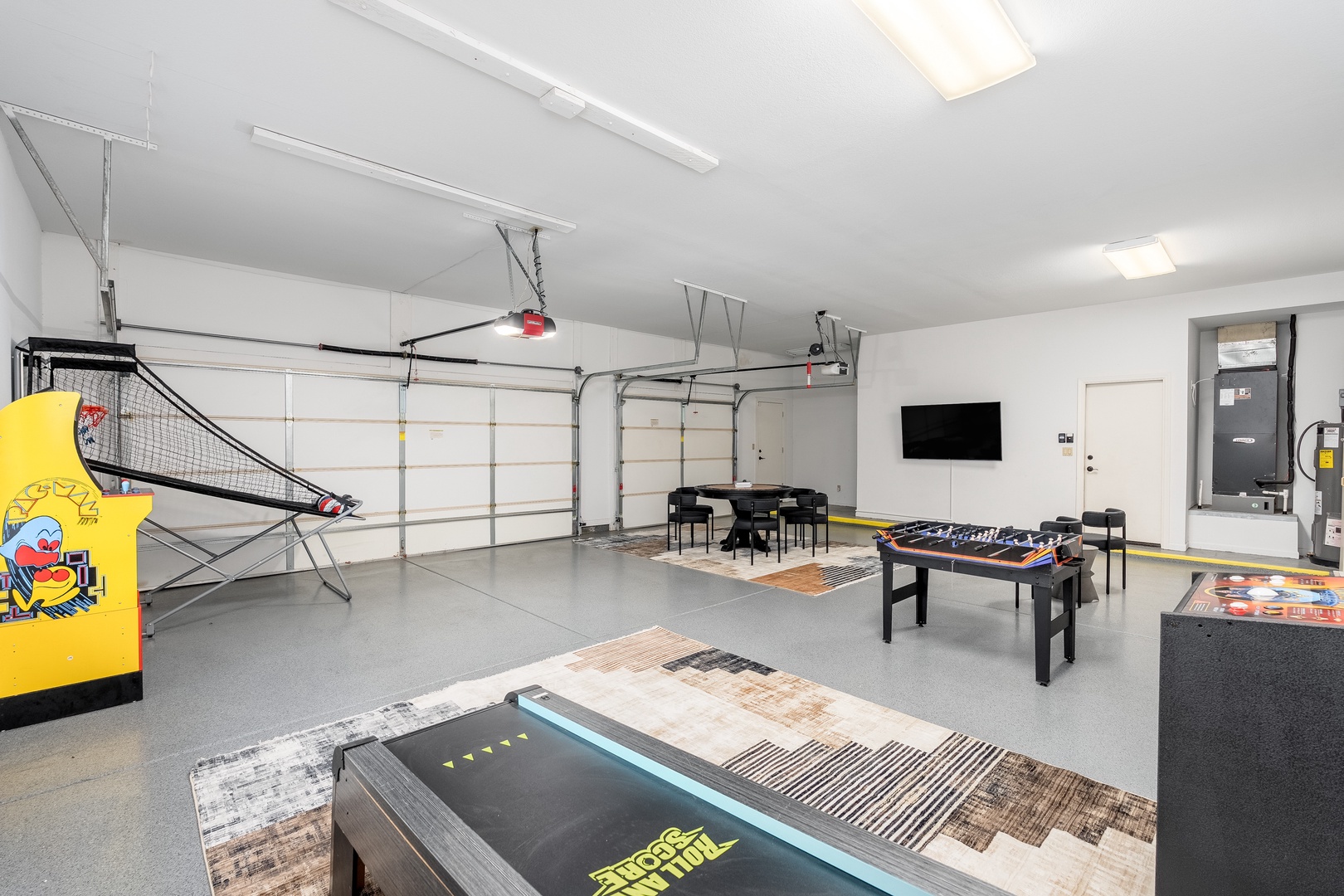 Challenge your group to friendly competition in this game room featuring basketball, foosball, air hockey, and more—perfect for creating fun vacation memories together.