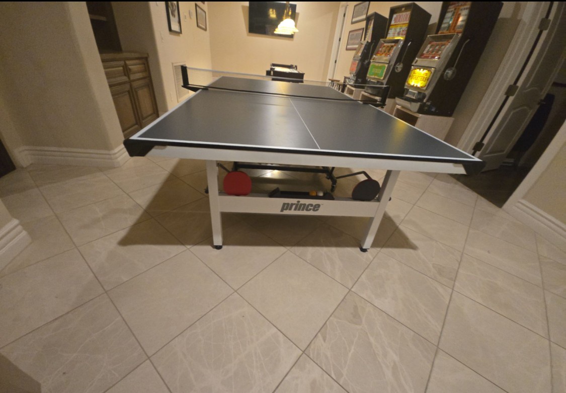 Challenge your friends to a friendly match at the table tennis table, with arcade games ready for your next round of fun.