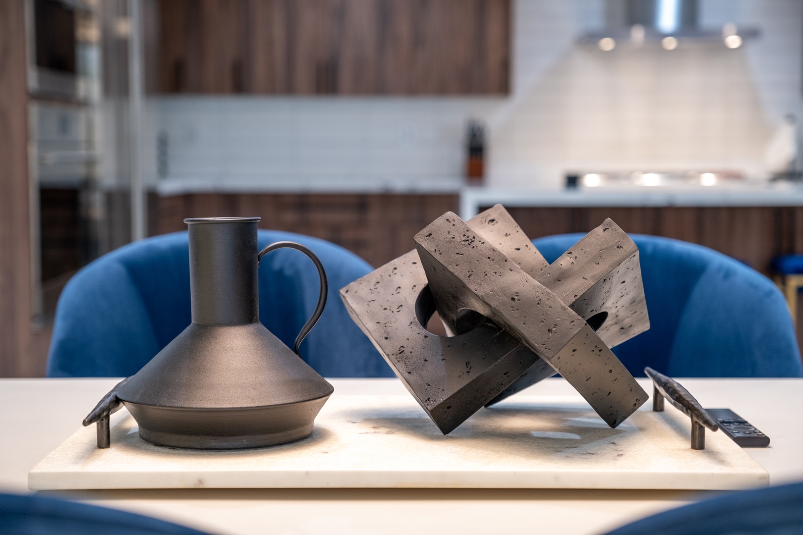 Stylish décor meets cozy comfort—your dining space features modern accents, plush seating, and a fully equipped kitchen ready for memorable meals together.