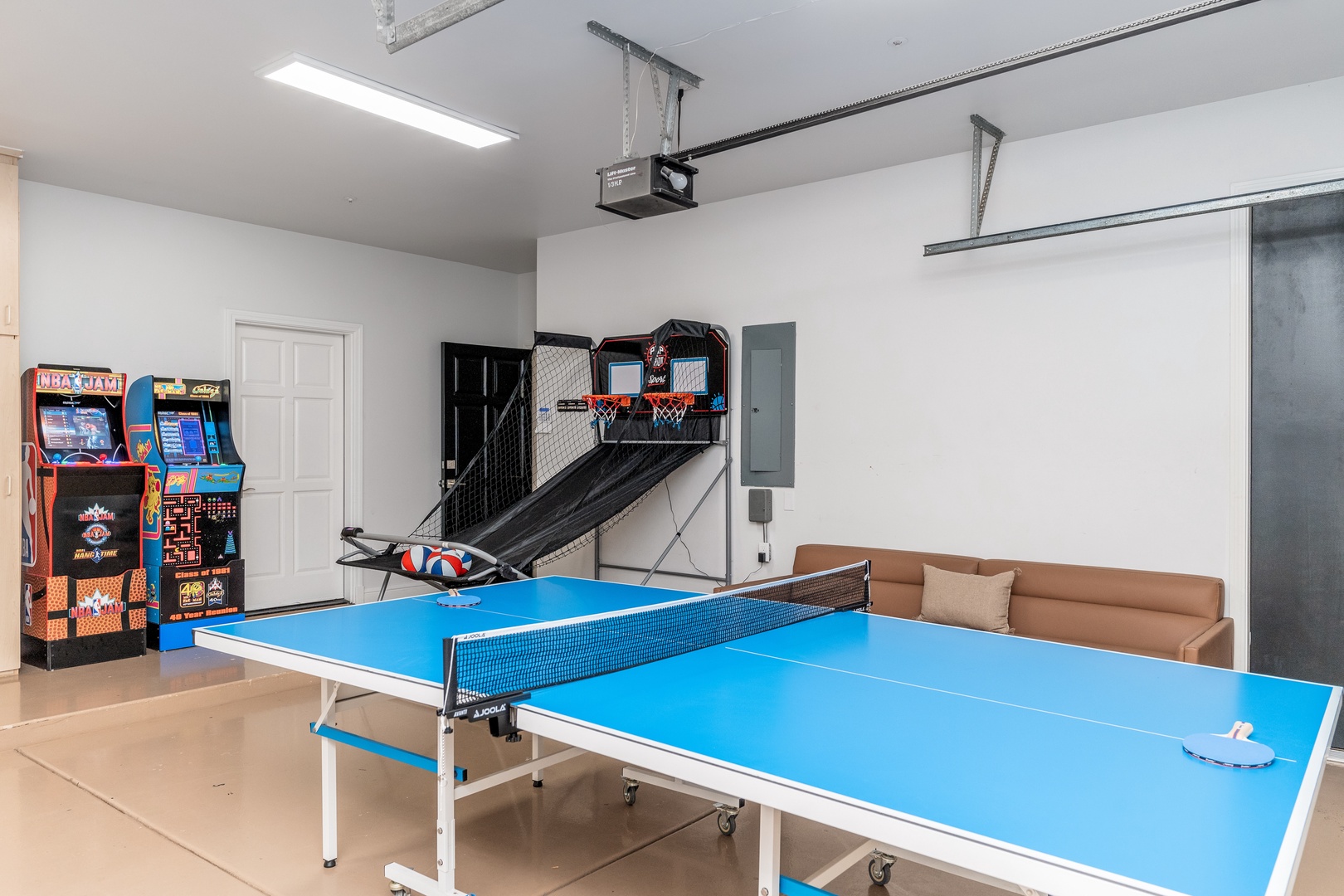 Challenge your travel companions to friendly competition in your private game room, complete with arcade games, ping pong, basketball shootout, and comfortable seating for spectators.