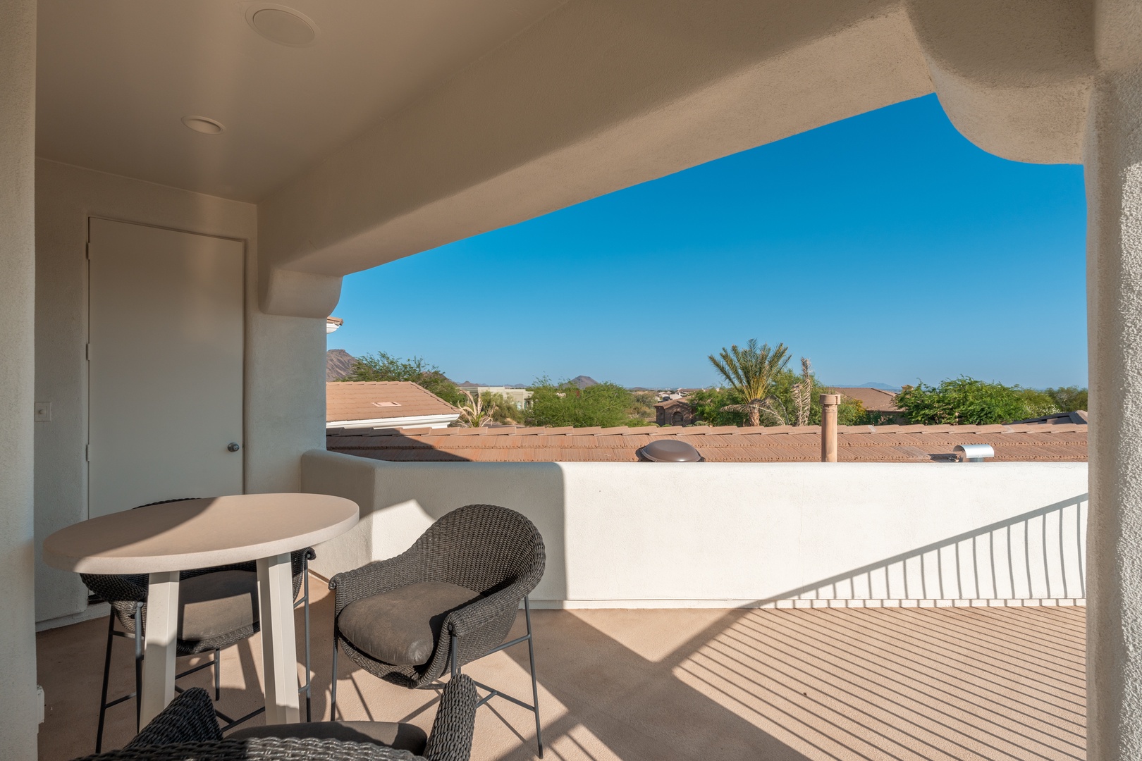 Step onto your private balcony for morning coffee at the bistro table, soaking in desert views and warm Arizona sunshine.