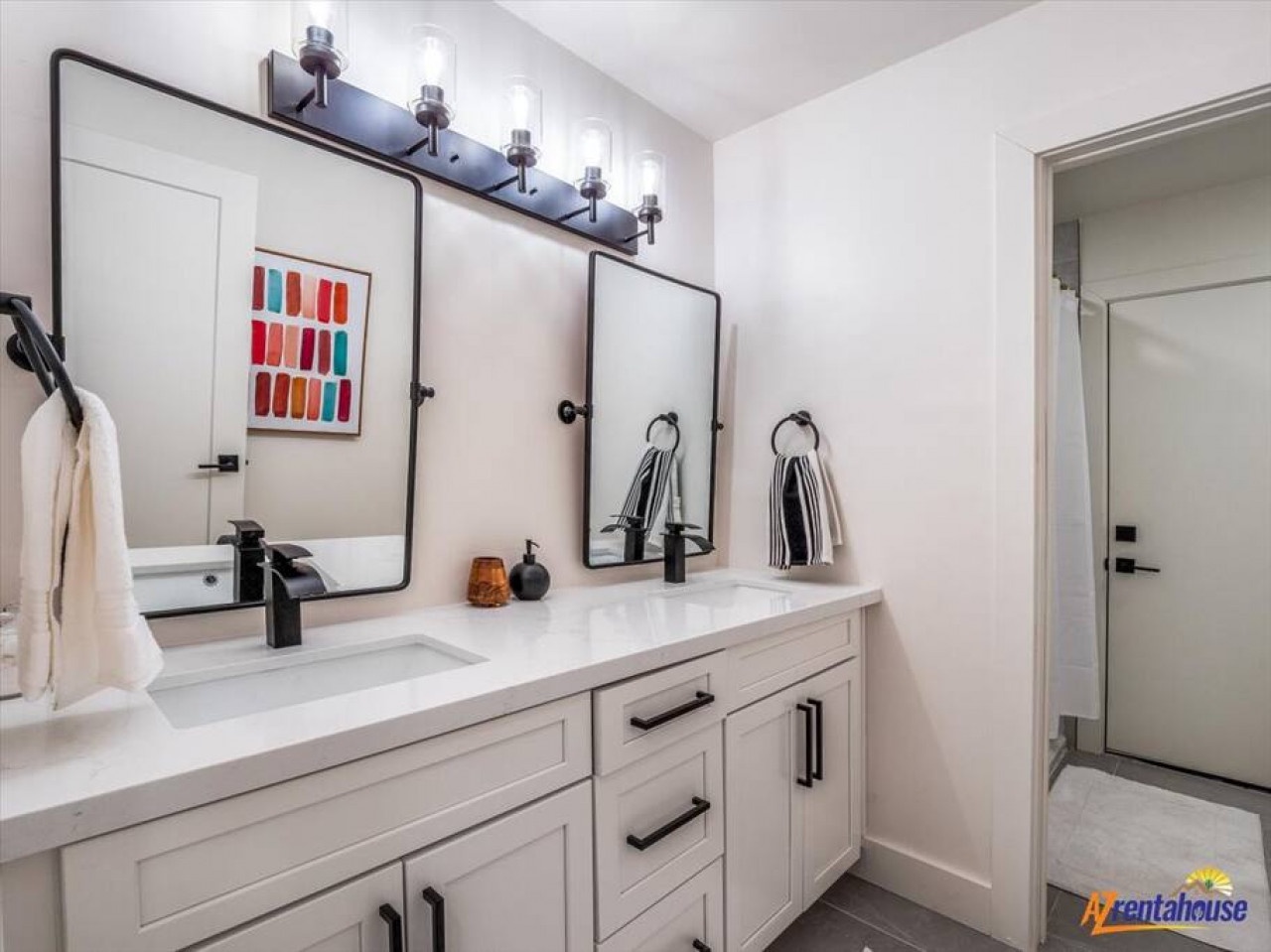 Step into your spa-like ensuite with dual vanity and modern fixtures for luxurious morning routines.