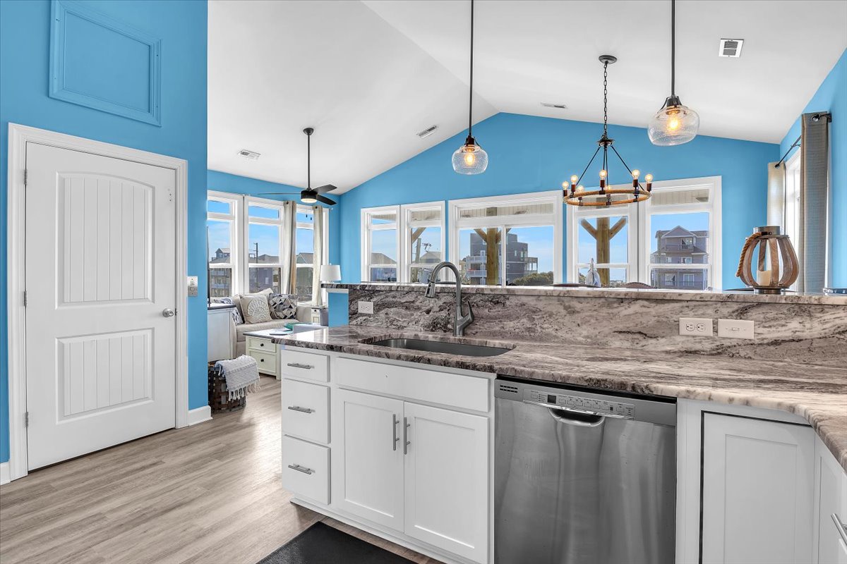 Open Kitchen and Living Area - 2nd Floor