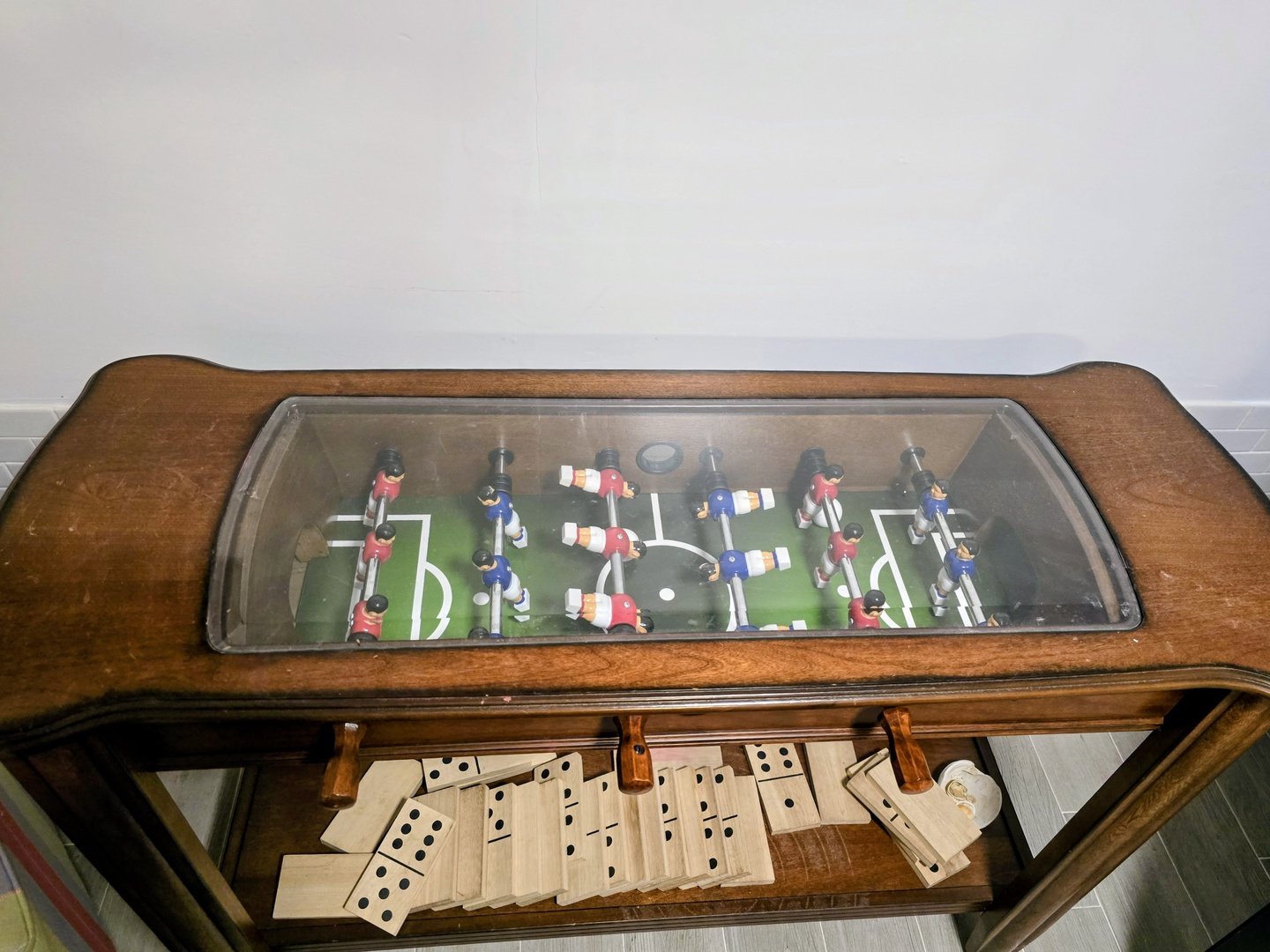Challenge friends to classic table football or dominoes in your private game area for memorable vacation moments.