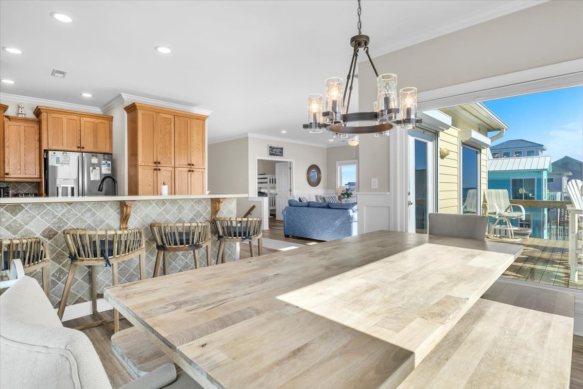 Large Dining Table with Seating for Eight